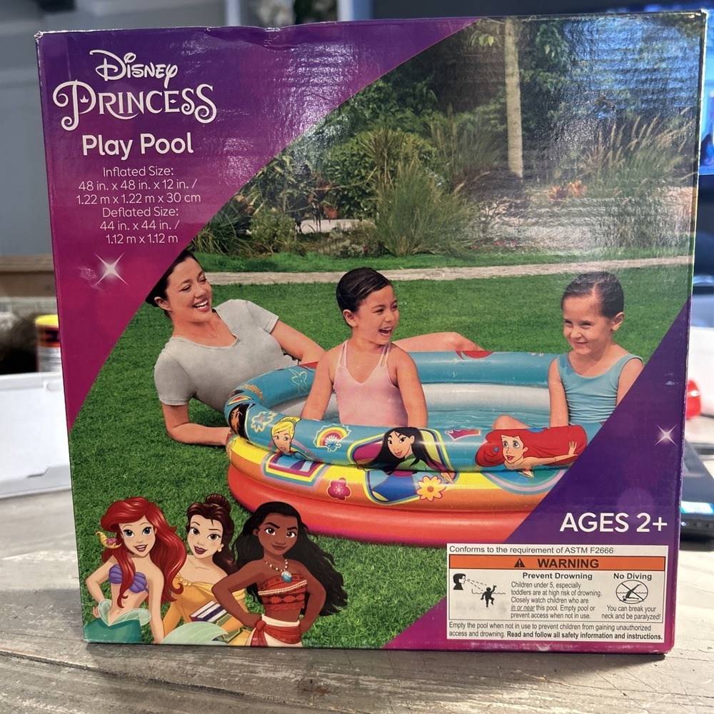 Disney Princess 3-Ring Play Pool 48" x 48" x 12" Bestway